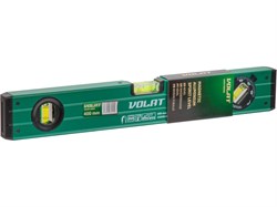 Уровень 400мм магнитный ВОЛАТ (угл 90° 180° 45°, 1 поворотный глазок, заглушки TPR) 10652