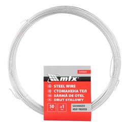 Проволока стальная 50 м, оцинкованная, термообработанная 1 мм Сибртех 11040