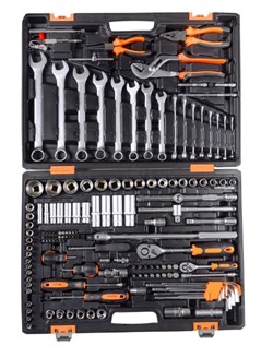 Набор инструментов, 1/2", 1/4", CrV, в кейсе 151 предмет Вихрь 11668