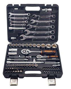 Набор инструментов, 1/2", 1/4", в кейсе 82 предм Вихрь 11673