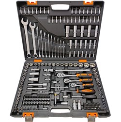 Набор инструментов, 1/2", 1/4", CrV, в кейсе 216 предм Вихрь 11677