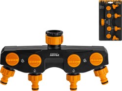 Разветвитель для шланга 4-канальный 3/4" и 1" STARTUL METSA (ST6013-19) 11695