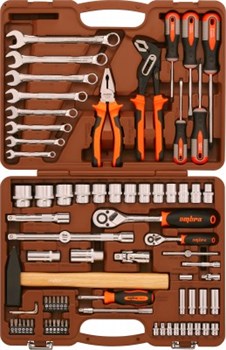 Набор инструмента универсальный 1/4", 1/2"DR, 77 предметов Ombra OMT77S 11756