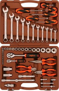 Набор инструмента универсальный 1/4", 1/2"DR, 55 предметов Ombra OMT55S 11757
