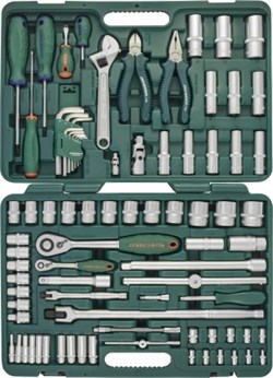 Набор инструмента универсальный 1/4", 1/2"DR, 83 предмета Jonnesway S04H52483S 11779