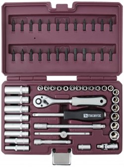 Набор инструмента 1/4"DR, 57 предметов Thorvik TS057 11788