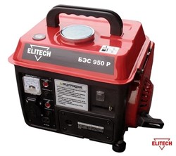 Генератор Elitech БЭС 950 Р, 0.65 кВт - фото 6414