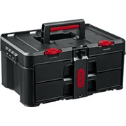 Ящик с выдвижными полками пластиковый STACKNROLL, 481х332х233 мм, (19