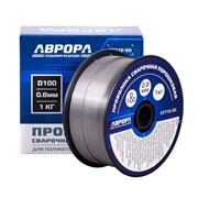 Проволока порошковая АВРОРА E71T-GS d.0.8 мм 1.0кг D100 NO GAS 11262
