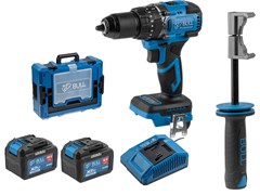 Аккум. дрель-шуруповерт BULL SR 1806 R-series Xcase XLTpro БЕСЩЕТ., Удар., 18 В, 80 Н*м, 2х6 А*ч 11433