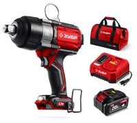 Бесщеточный ударный гайковерт, 1 АКБ LMS (4 Ач), в сумке ГБУ-1000-41 серия «МАСТЕР» 11461