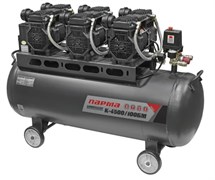 Компрессор Парма K-4500/100БМ безмасляный 3*1500 Вт, 100л, 711 л/м 11834