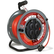 Удлинитель силовой на металлической катушке Ресанта СУ-3х1,5-50/3 (с выкл., 4 розетки, IP44) 12008