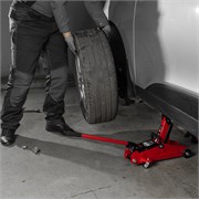 Домкрат гидравлический подкатной, 2 т, 140-340 мм MTX 12086