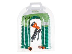 Шланг витой 15м + поливочный набор STARTUL GARDEN (ST6015-03) (спиральный) 12425