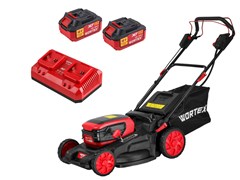 Газонокосилка аккум. WORTEX CLM 4536-4 в кор. XLT SET БЕСЩЁТ.ДВИГ., САМОХОД., 18В+18В, 2х4Ач акб 12644