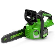 Цепная пила аккумуляторная Greenworks Арт. 2007007UA, 24V, 30см, бесщеточная, c 1хАКБ 2 Ач и ЗУ 5404