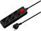 Удлинитель 3м (3 роз., 2,2кВт, с/з, выкл, ПВС 3х0,75) черный, Юпитер 11553
