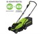 Аккумуляторная газонокосилка Greenworks GD24LM33K4 бесщеточная, 24V с АКБ 4 Ач + ЗУ 2А 7790