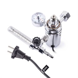 Регулятор расхода газа У-30/АР-40-1P-230В (универсальный, 1 манометр, подогреватель, латунь) 10759