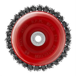 Щетка для УШМ, 150 мм, М14, "чашка", крученая проволока 0.8 мм Matrix 10816