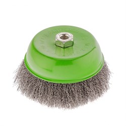 Щетка для УШМ, 150 мм, М14, "чашка", витая проволока 0.3 мм Сибртех 10839