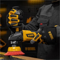 Щетка для УШМ, 100 мм, Чашка, нейлоновая щетина, М14 Denzel 10860