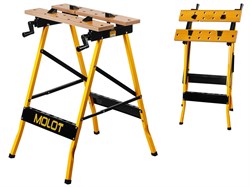 Верстак столярный MOLOT MWB 5678 (560x620x780 мм, нагрузка до 100 кг, столешница - МДФ.) 10952