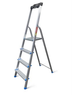 Стремянка алюминиевая LadderBel 4 ступени с органайзером STR-AL-4T 11105