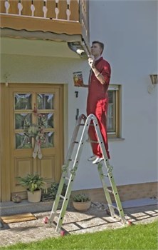 Шарнирная универсальная стремянка-трансформер 4х3 Krause Corda 085009 11119