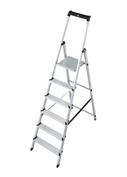Свободностоящая стремянка с шестью ступенями Krause MONTO SOLIDY 126245 11126