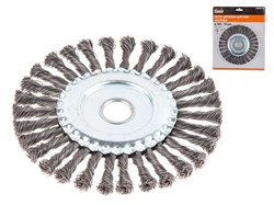 Щетка дисковая косич.180ммх22мм GEPARD (GP0894-180) (плоская, для УШМ, в блистере) 11215