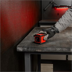 Лазерный уровень XQB RED Basic SET, 10 м, красный луч, батарейки, резьба 1/4" MTX 12234