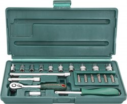 Набор головок торцевых 1/4"DR, 4-13 мм, 21 предмет Jonnesway S04H2721S 12385
