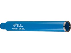 Коронка алмазная d 63мм железобетон BULL, L450мм, мокрое сверление 13379