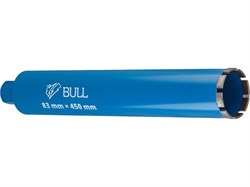 Коронка алмазная d 83мм железобетон BULL, L450мм, мокрое сверление 13383