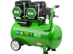 Компрессор ECO AE-504-OF52 безмасляный (520 л/мин, 8 атм, коаксиальный, безмасляный, ресив. 50 л, 230 В, 3 кВт) 13640