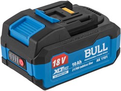 Аккумулятор BULL AK 1101 18.0 В, 21700 TABLESS, 10.0 А/ч, Li-Ion XLTpro (18 В, 10 А*ч, Li-ion) 13908