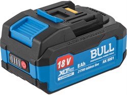 Аккумулятор BULL AK 8001 18.0 В, 21700 TABLESS, 8.0 А/ч, Li-Ion XLTpro (18 В, 8 А*ч, Li-ion) 13909