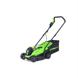 Газонокосилка Greenworks GD24LM33k4, 24v, 33 см, в комплекте с АКБ 4 А·ч и ЗУ (аккумуляторная) 8853 - фото 88424