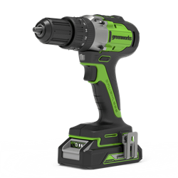 Дрель-шуруповерт ударная аккумуляторная Greenworks GD24DD60 с АБ 2А.ч и ЗУ 8862 - фото 88549