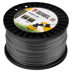 Леска для триммера двухкомпонентная звезда, 2,7мм х 202м, на DIN катушке EXTRA CORD Denzel 9016 - фото 90399
