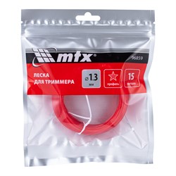 Леска для триммера звезда 1,3 мм х 15 м MTX 9121 - фото 91434