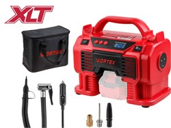 Аккум. компрессор WORTEX CTI 1810 в кор. ALL1 XLT SOLO 18 В, 11 бар, 9/360 л/мин (160 PSI / 1100 кПа, цифровой манометр, 790 мм шланг, подсветка) 9501 - фото 95555
