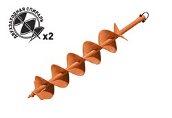 Шнек для бурения двухзаходный Carver GDB-150/2 9692 - фото 97878