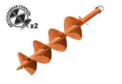 Шнек для бурения грунта двухзаходный Carver GDB-200/2 9694 - фото 97882