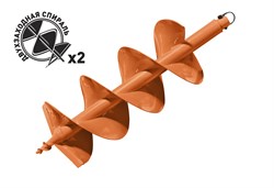 Шнек для бурения грунта двухзаходный Carver GDB-250/2 9696 - фото 97886