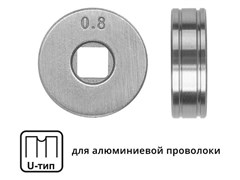 Ролик подающий ф 25/7 мм, шир. 7,5 мм, проволока ф 0,8-1,0 мм 9915
