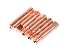 Наконечник контактный Ф 0.6 мм M6х25 мм E-Cu (набор 5 шт) SOLARIS (сварочный наконечник, контактная трубка) 9939