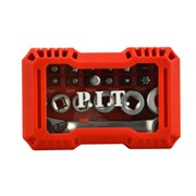 Набор бит и торцевых головок с трещоткой P.I.T. ASET04-0024 (24шт, биты 25мм (16шт), головки (6шт)) 10036